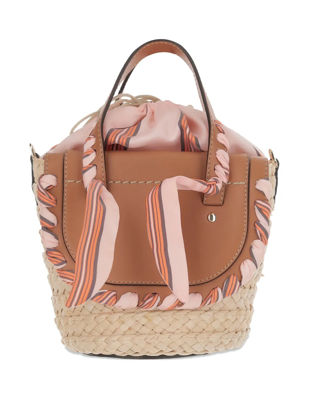 CUBA LAB Raffia shopper - Bruin