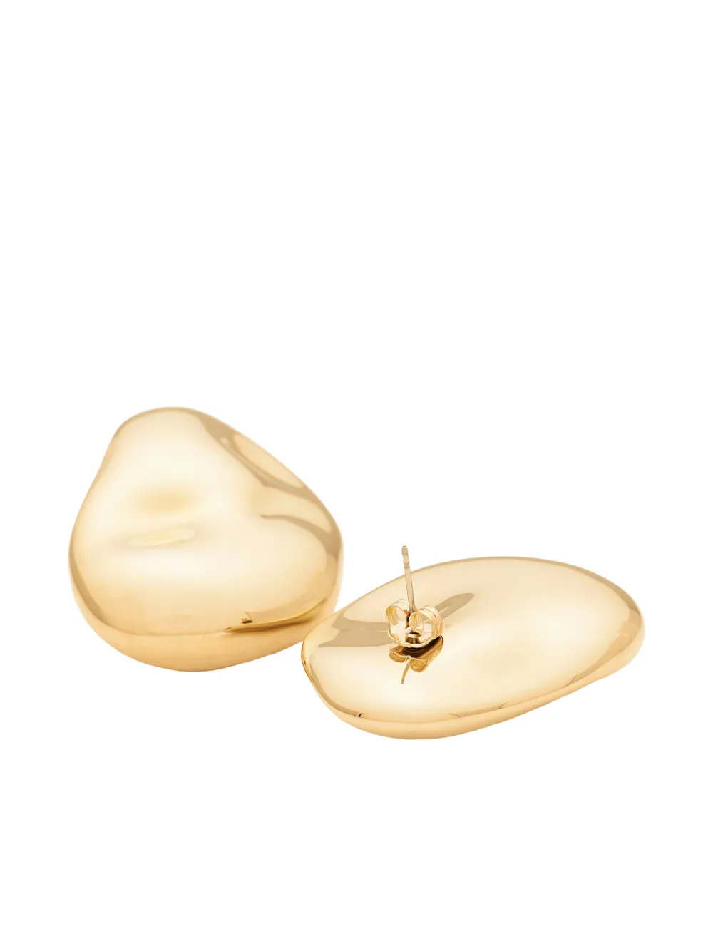 Vanessa Baroni metallic stud earrings - Goud