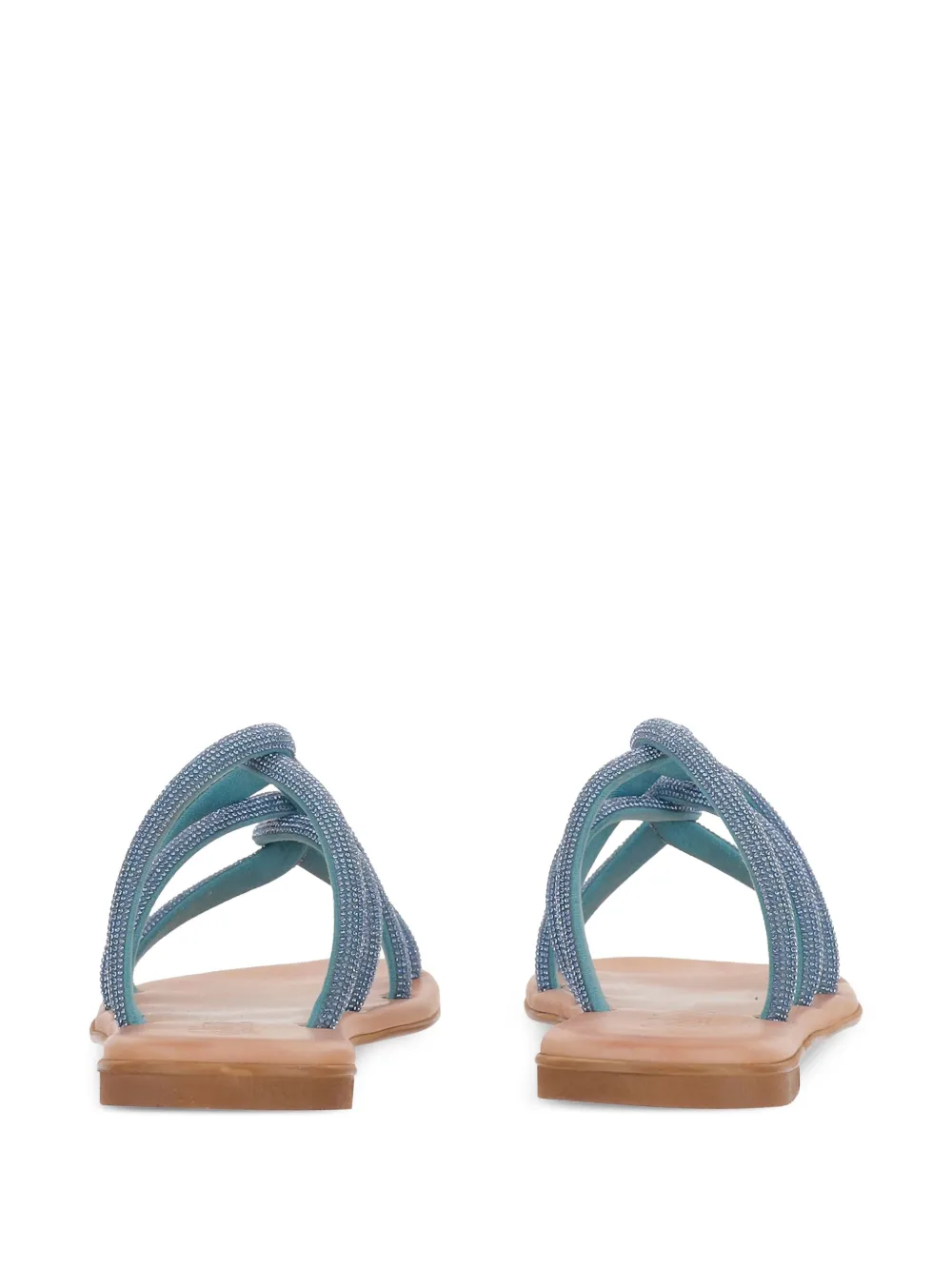 KIMA rhinestone-embellished sandals Blue