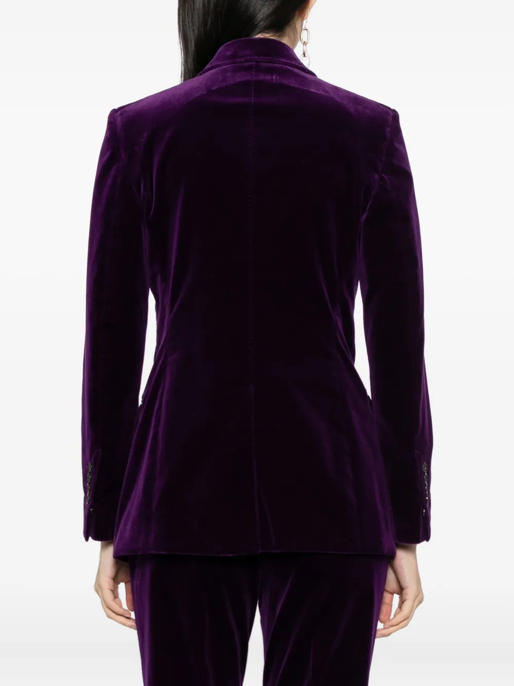 TOM FORD Blazer met dubbele rij knopen Paars