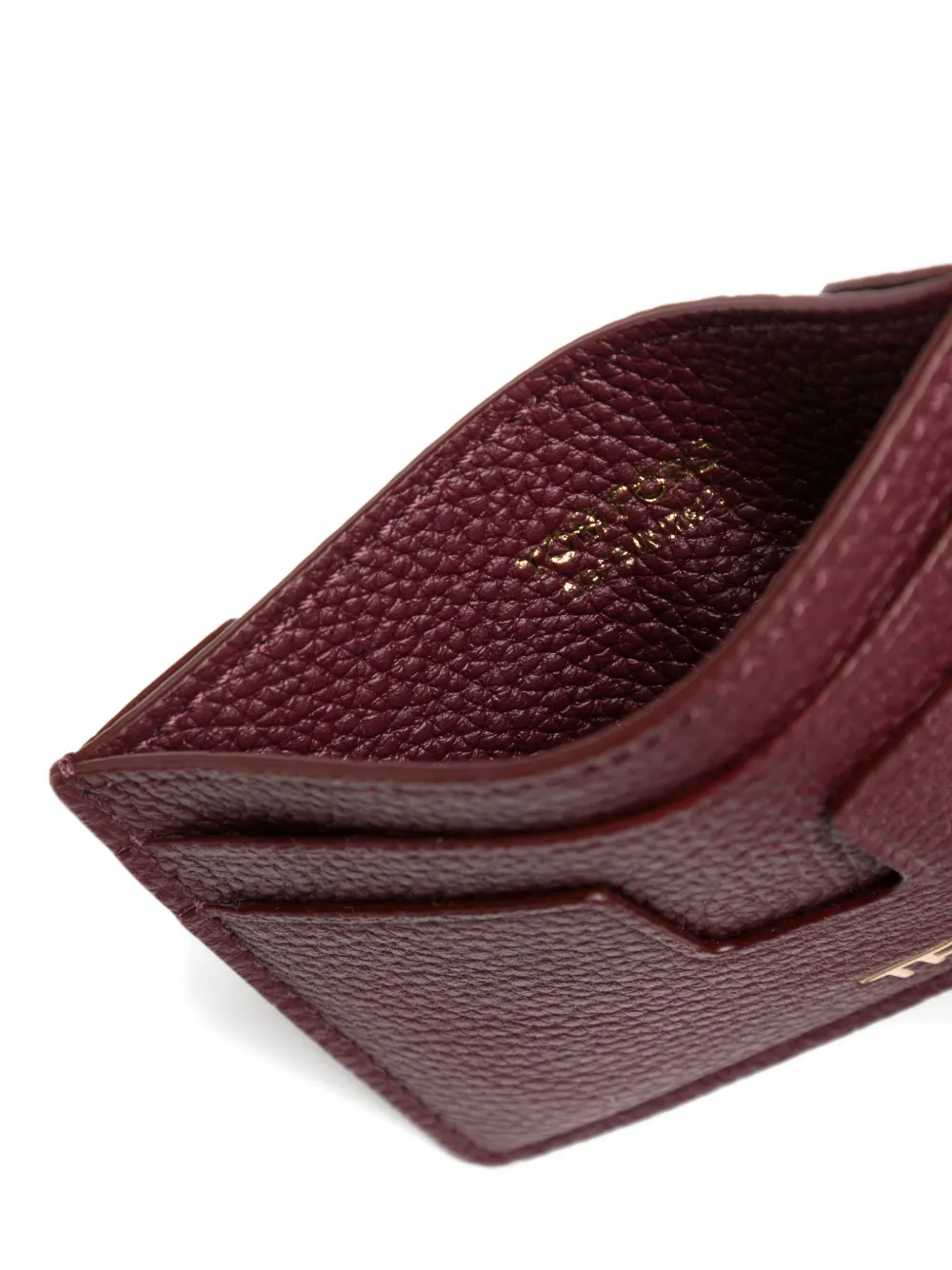 TOM FORD Pasjeshouder met logoplakkaat Rood