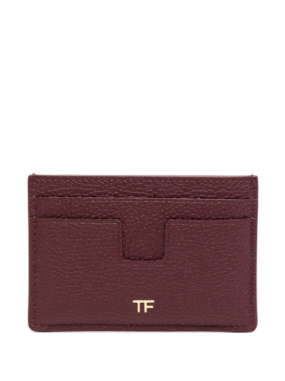 TOM FORD Pasjeshouder met logoplakkaat Rood