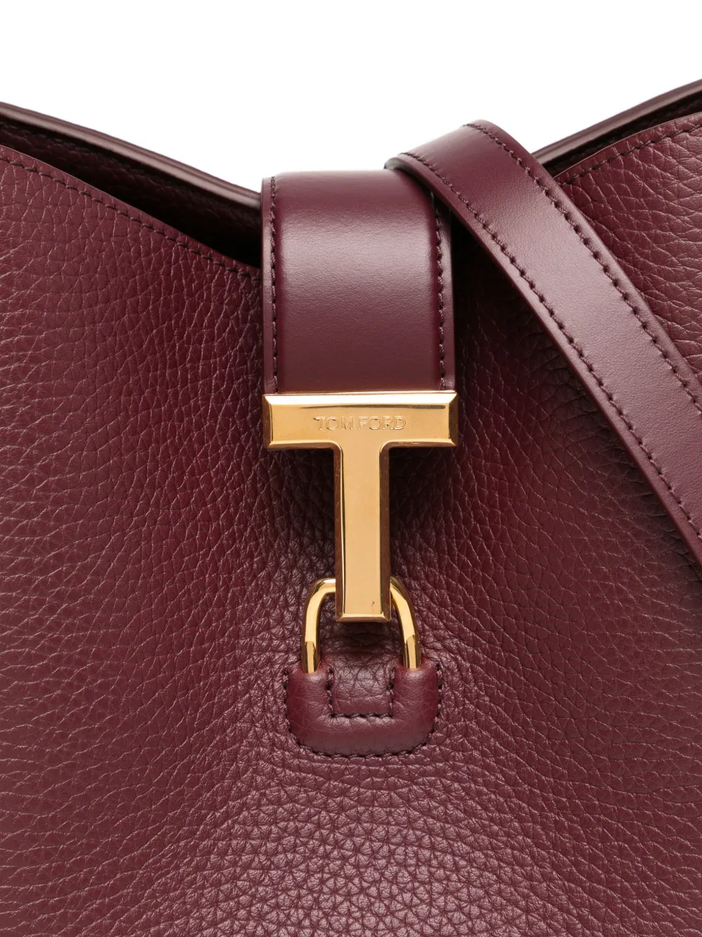 TOM FORD Tara leren schoudertas Rood