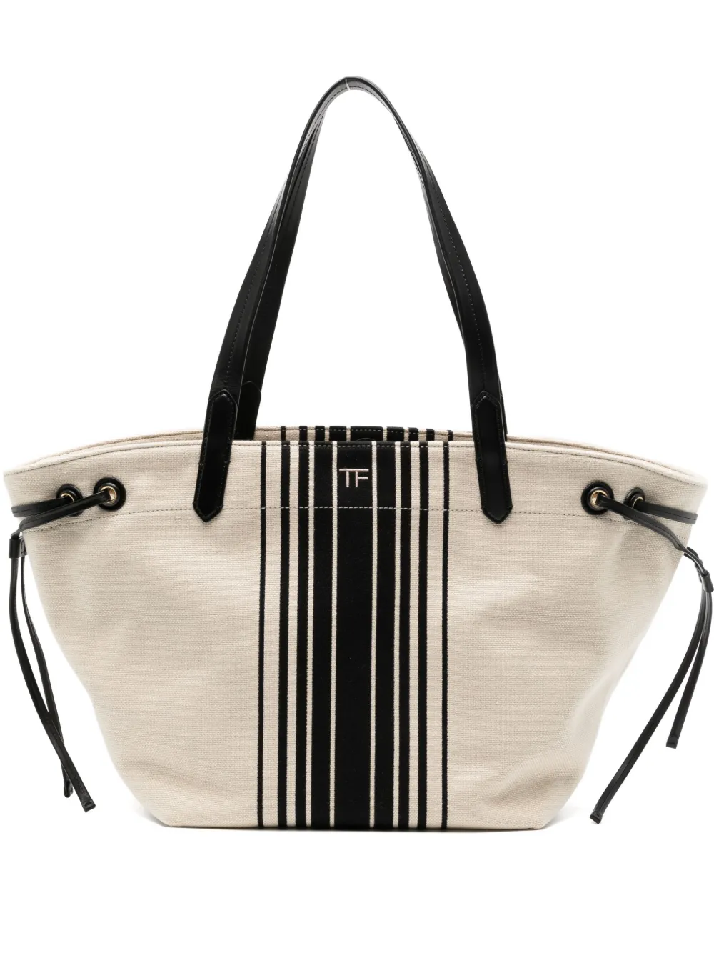 TOM FORD striped jacquard tote bag - Toni neutri
