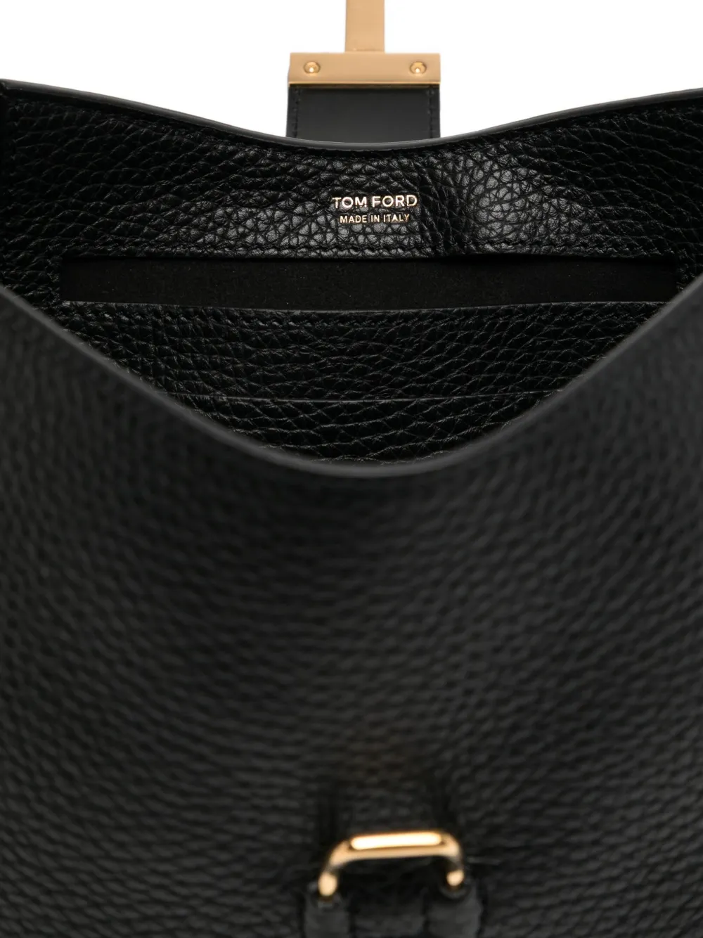 TOM FORD Tara leren schoudertas Zwart