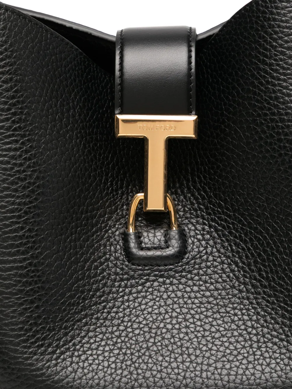 TOM FORD Tara leren schoudertas Zwart