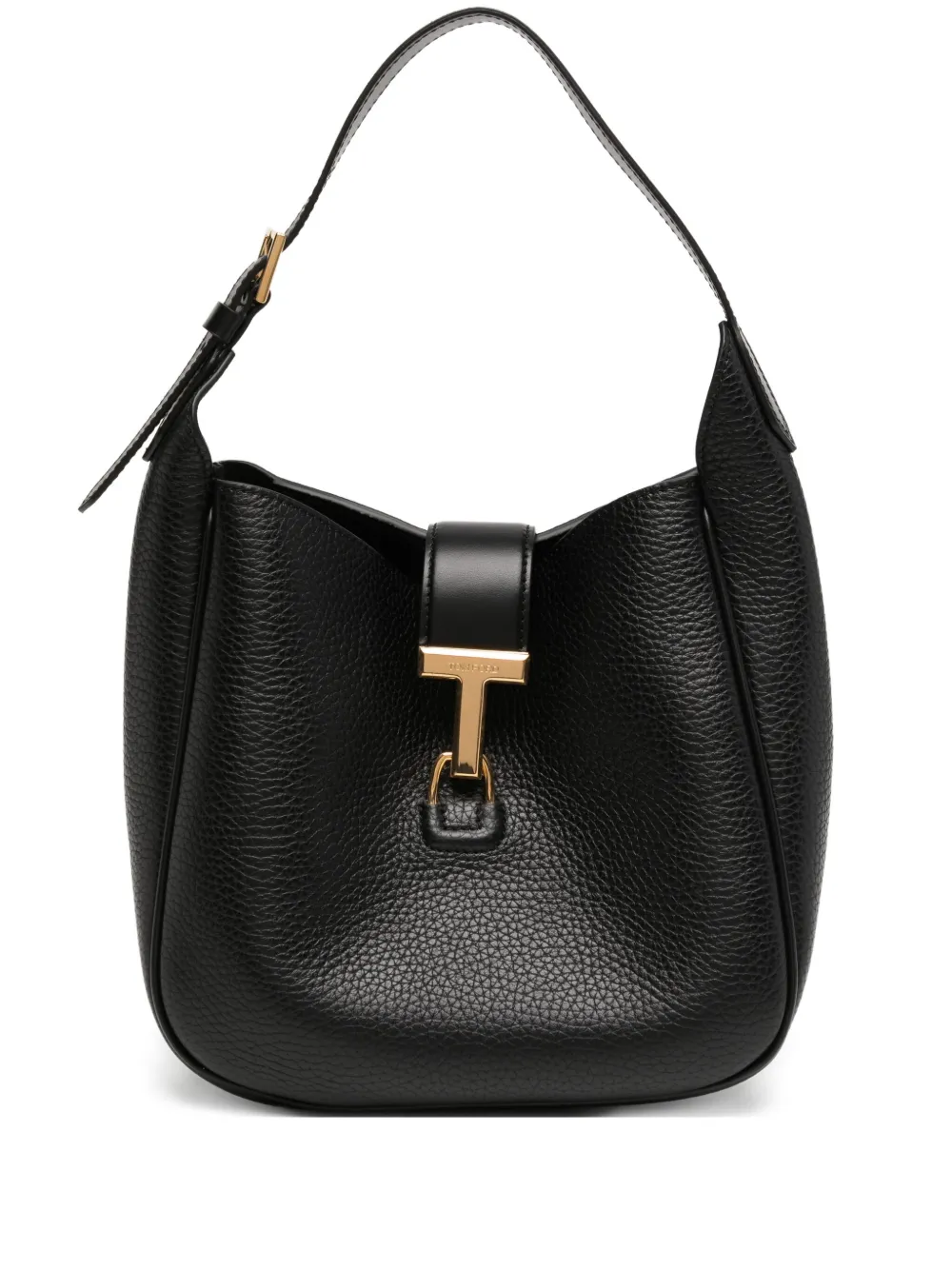 TOM FORD Tara leren schoudertas Zwart