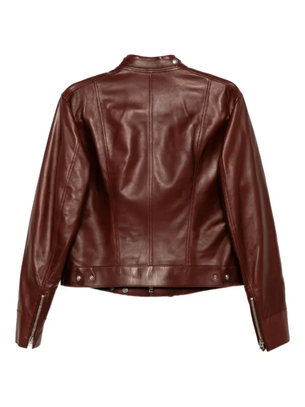 TOM FORD Leather Jacket | Red | FARFETCH