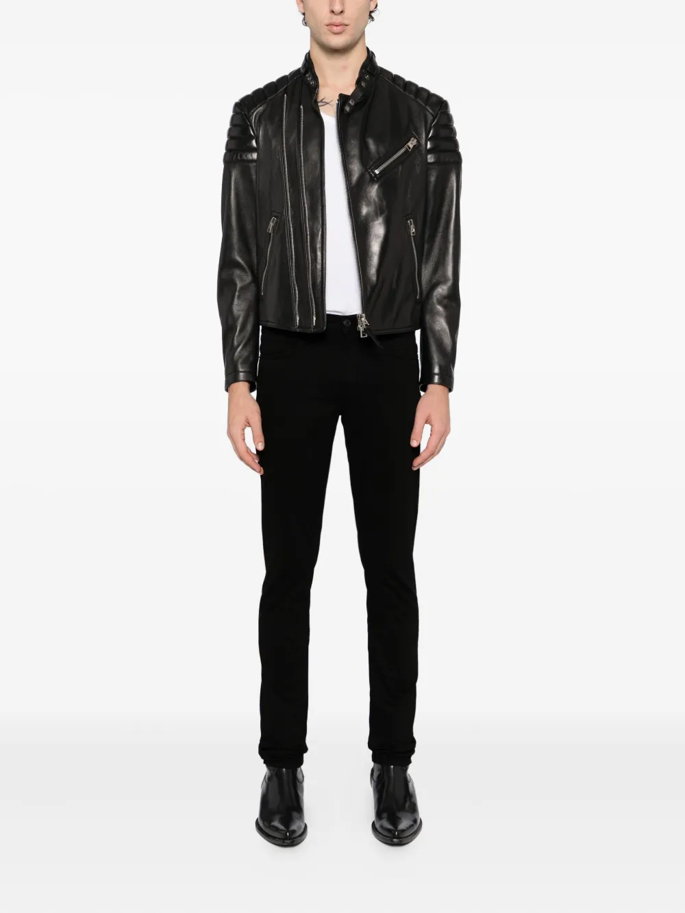TOM FORD Jeans met logopatch - Zwart