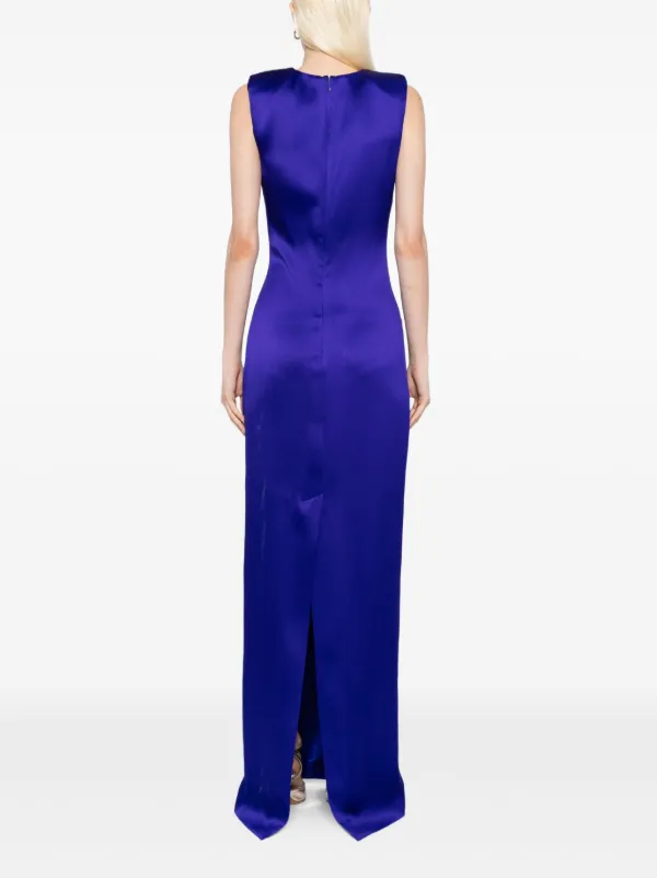 TOM FORD Ruched Detailing Evening Dress | Purple | FARFETCH