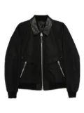 TOM FORD leather collar bomber - Black