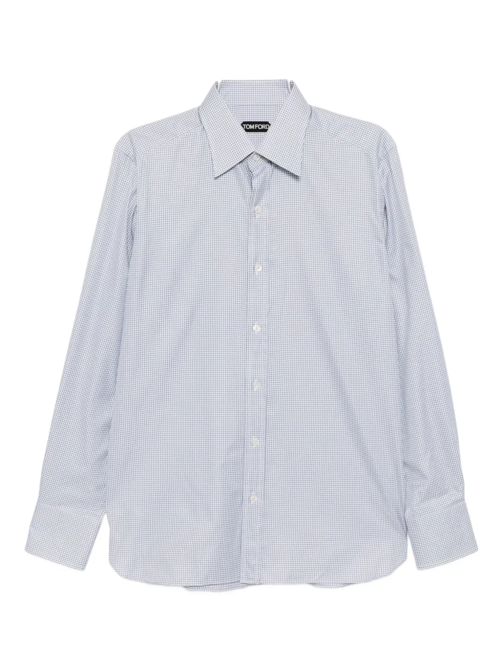 Tom Ford Plaid Cotton Shirt In White