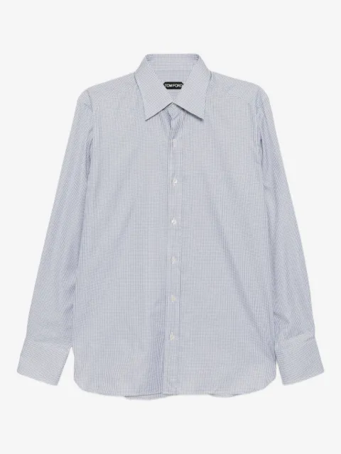 TOM FORD plaid cotton shirt