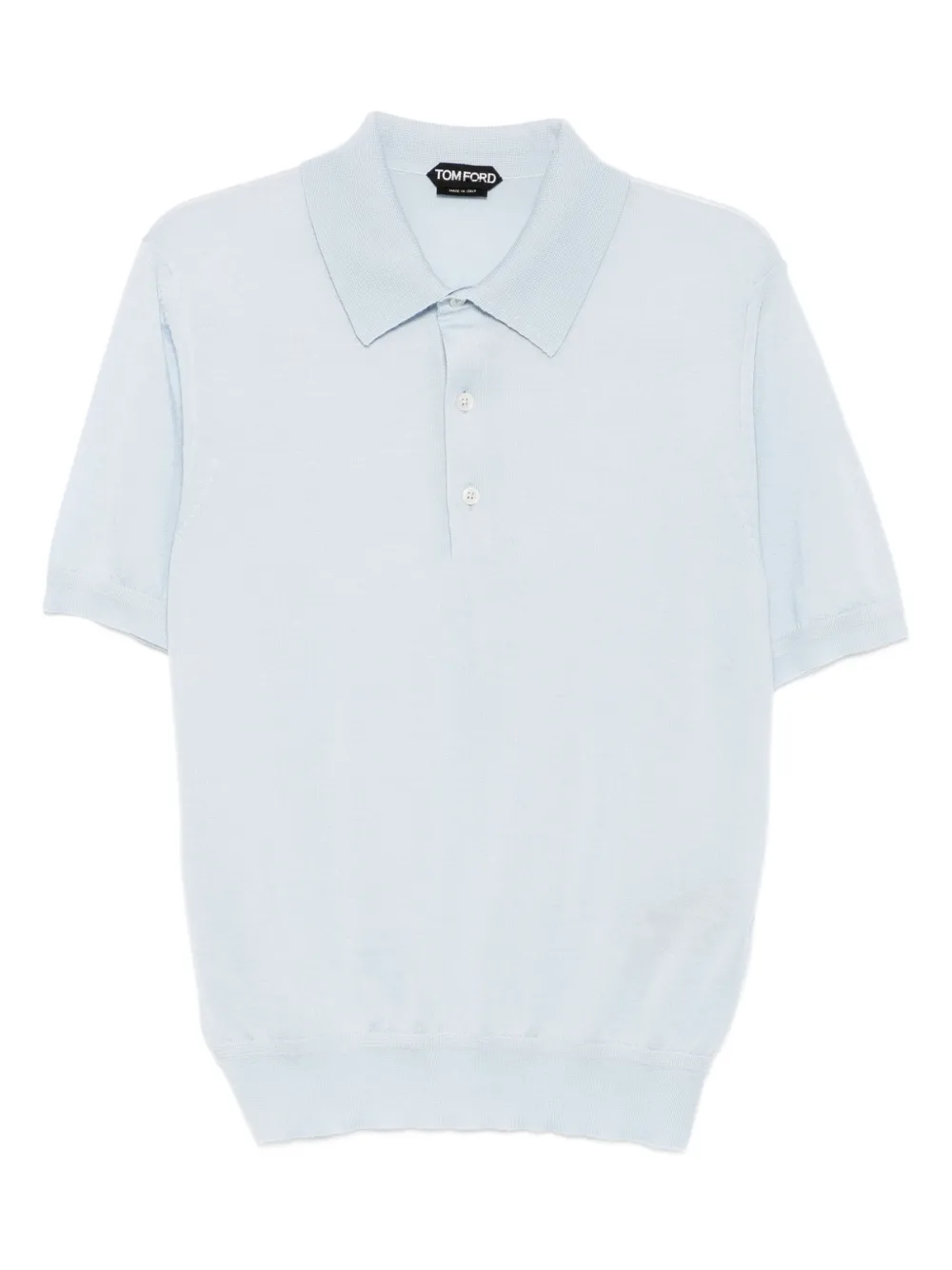 TOM FORD Gebreid poloshirt Blauw