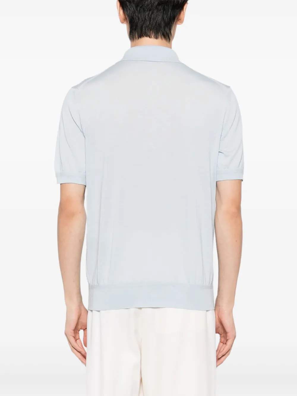 TOM FORD Gebreid poloshirt Blauw