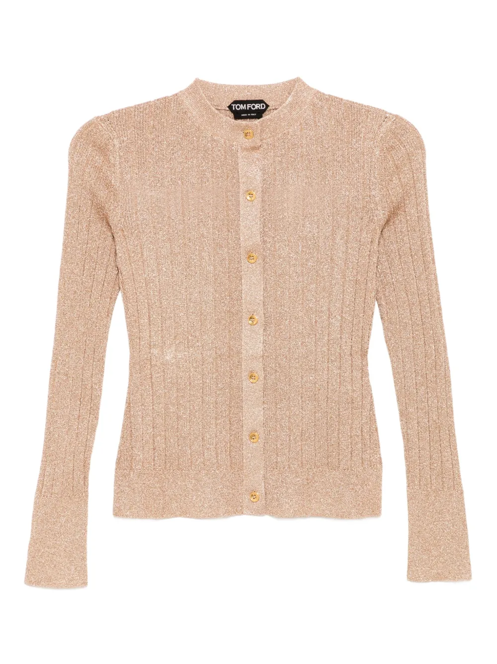 TOM FORD metallic-threading cardigan | Neutrals | Image 1