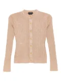 TOM FORD metallic-threading cardigan - Neutrals