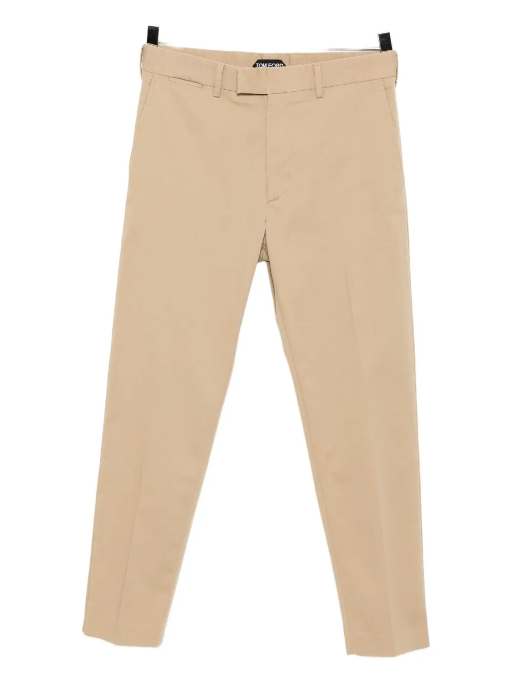 Tom Ford Tapared-leg Trousers In Neutral