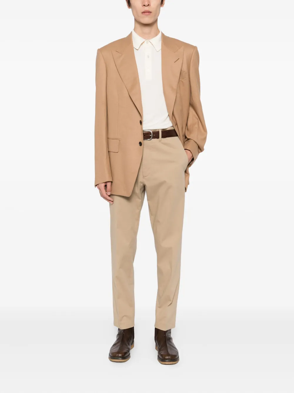 TOM FORD Broek met toelopende pijpen Beige