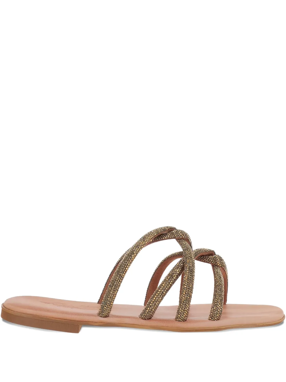 Kimaï rhinestone-embellished sandals Brown