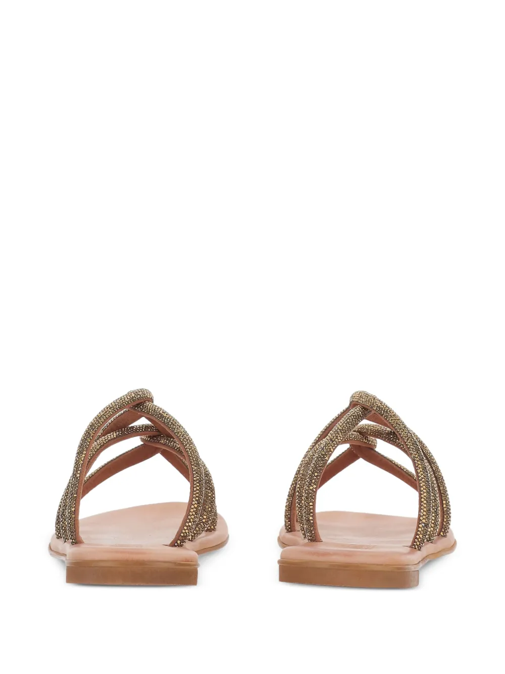 Kimaï rhinestone-embellished sandals Brown