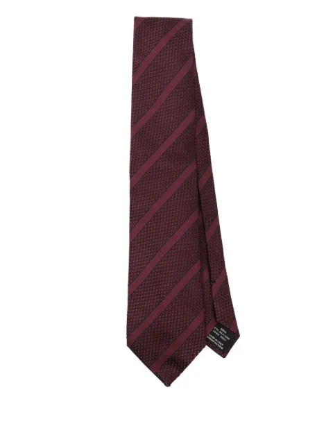 TOM FORD geometric-pattern silk tie