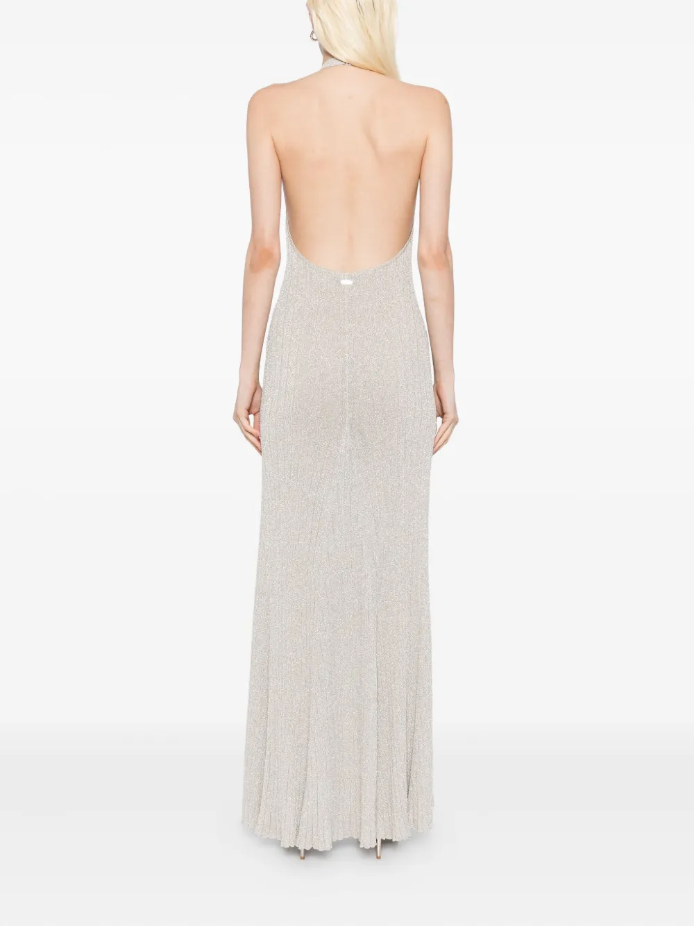 TOM FORD Metallic jurk Beige