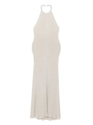 aje pandorea layered maxi dress rent in Brown – HONEY HIRE BOUTIQUE FR46 main image 0