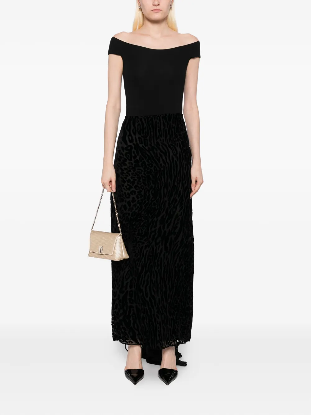 TOM FORD leopard-print velvet skirt | Full Skirts | Image 2