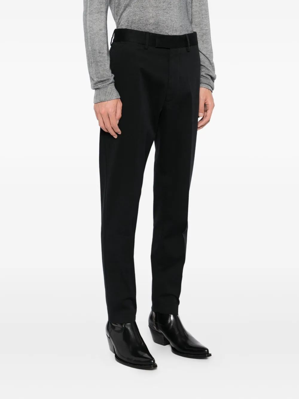 TOM FORD Broek met toelopende pijpen Zwart