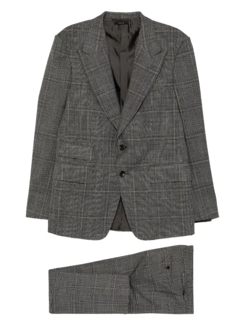 TOM FORD checked single-breasted suit