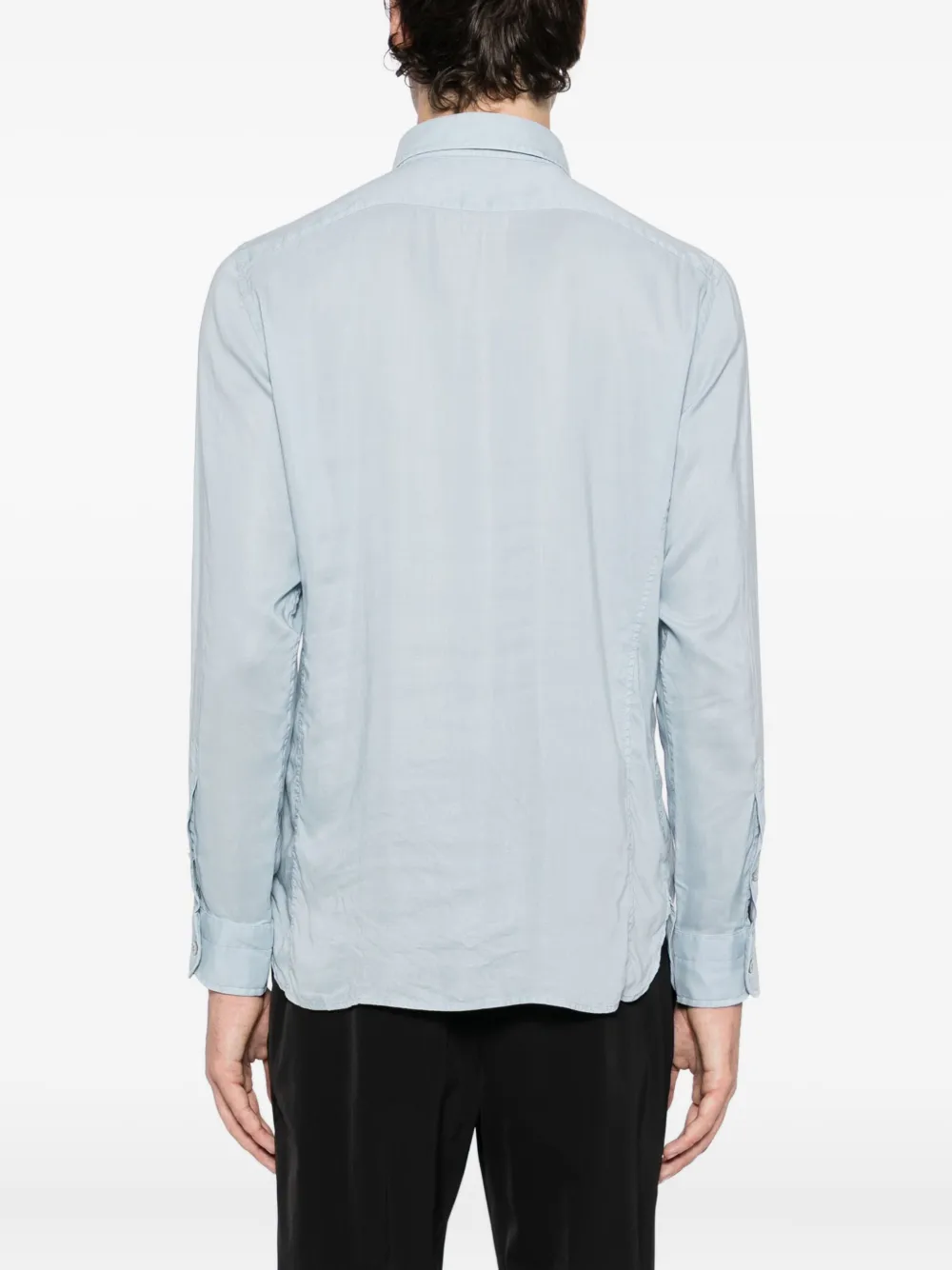 TOM FORD Getailleerd overhemd Blauw