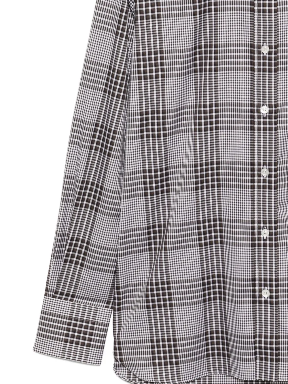 TOM FORD Geruit overhemd Bruin