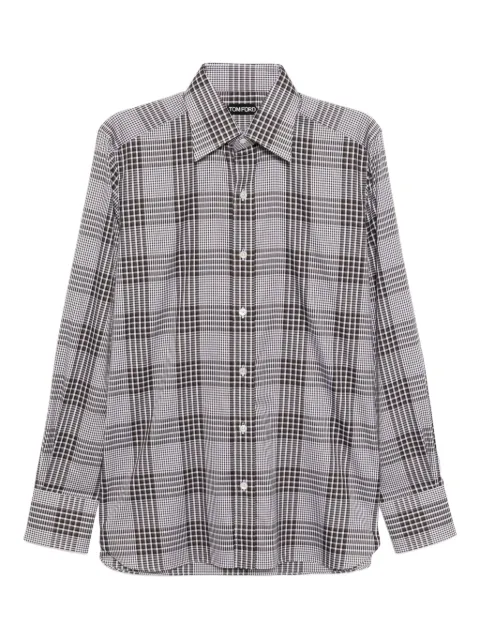 TOM FORD plaid cotton shirt 