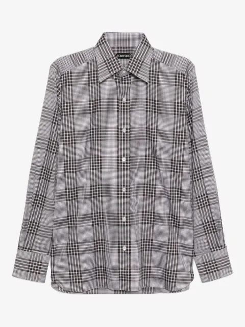 TOM FORD plaid cotton shirt