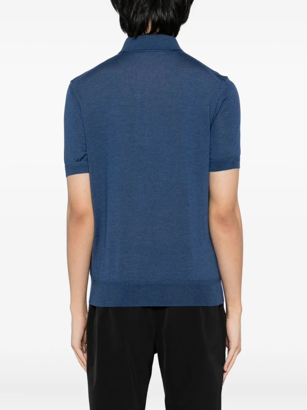 TOM FORD Gebreid poloshirt Blauw