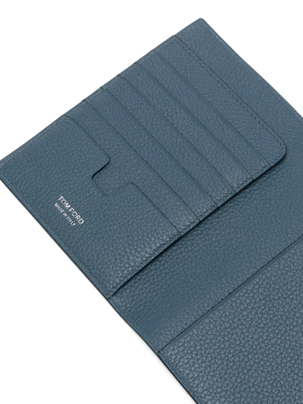 TOM FORD Leren pasjeshouder Blauw