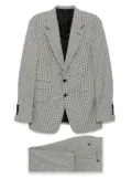 TOM FORD dogtooth-pattern suit - Black