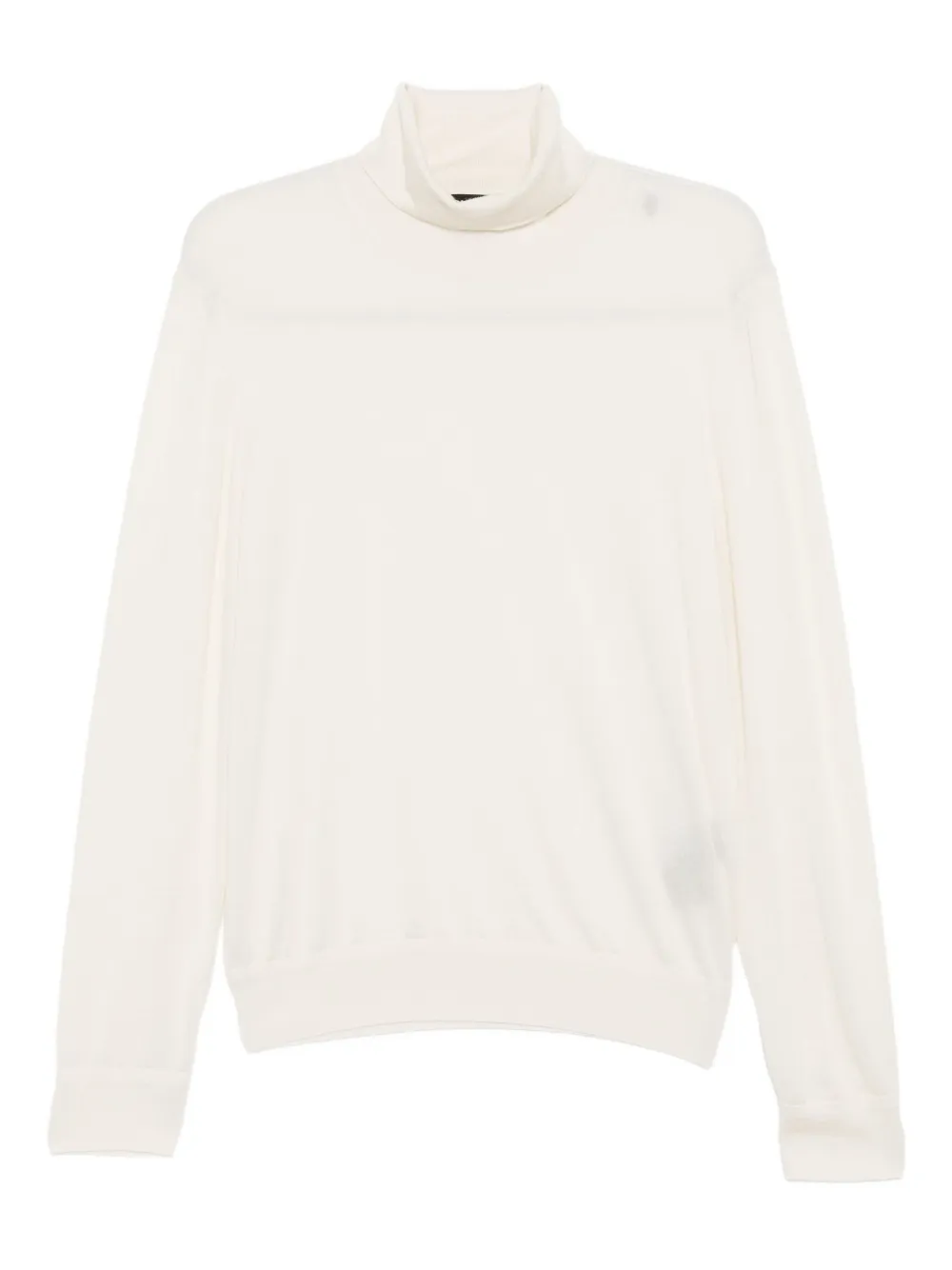 Tom Ford Roll-neck Knitted Top In White