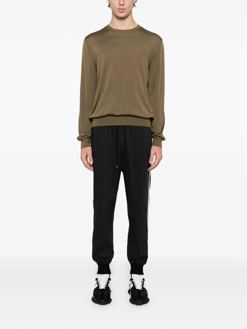 TOM FORD Broek met contrasterende kleur - Zwart