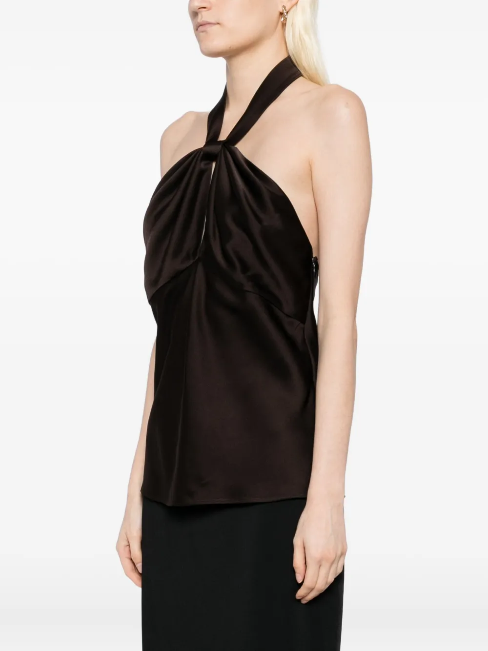 TOM FORD Zijden top Bruin