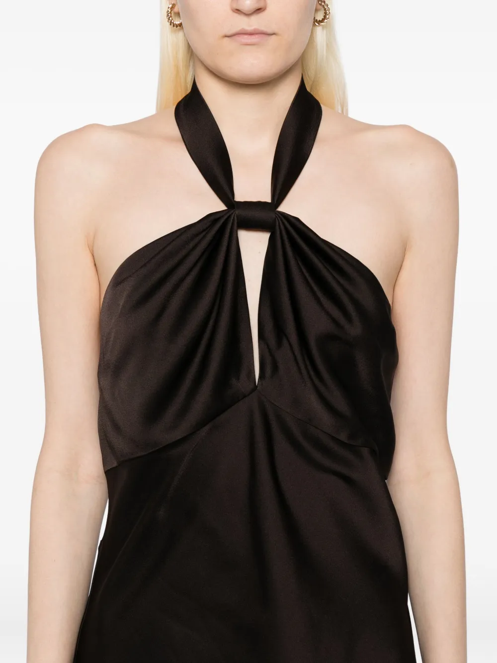 TOM FORD Zijden top Bruin