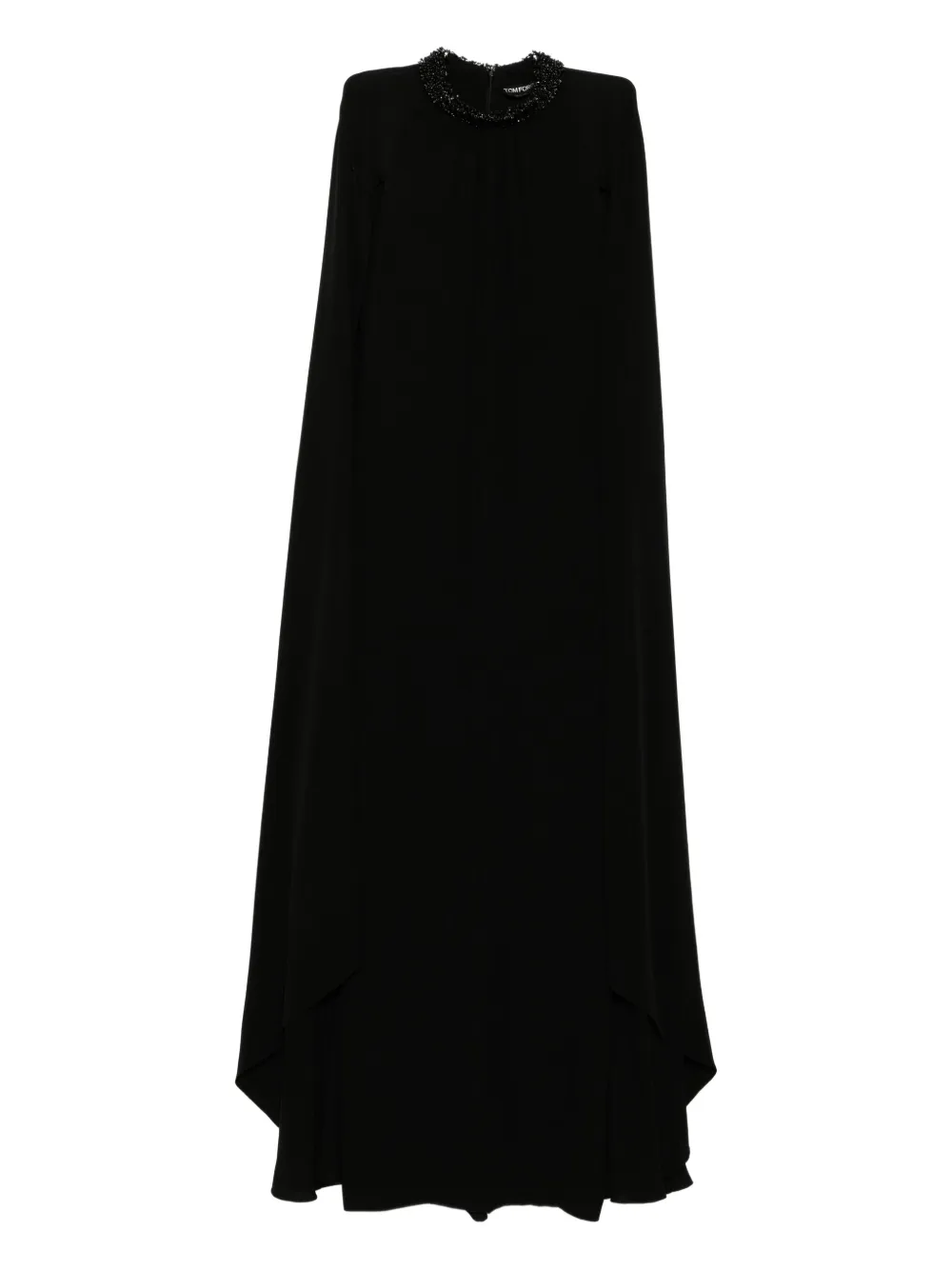 Tom Ford Cape Design Dress In Black