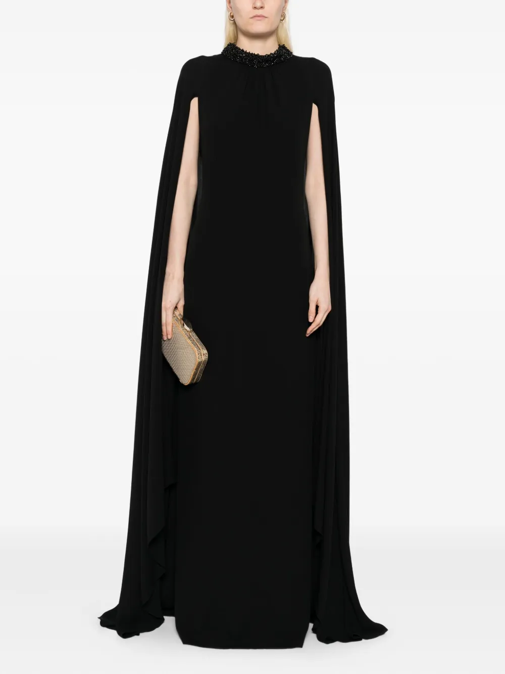 Tom Ford Cape Design Dress In Black