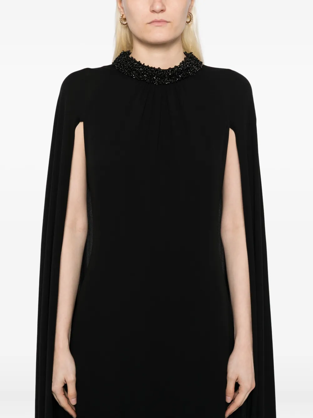 Tom Ford Cape Design Dress In Black
