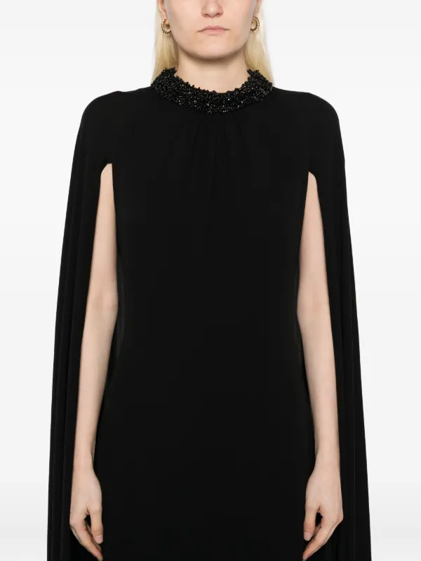TOM FORD Cape Design Dress | Black | FARFETCH
