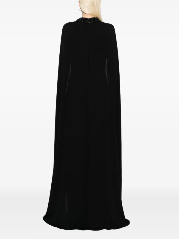 black strapless dress with flowers Iridian Strapless Floral Maxi Dress Black main image 1