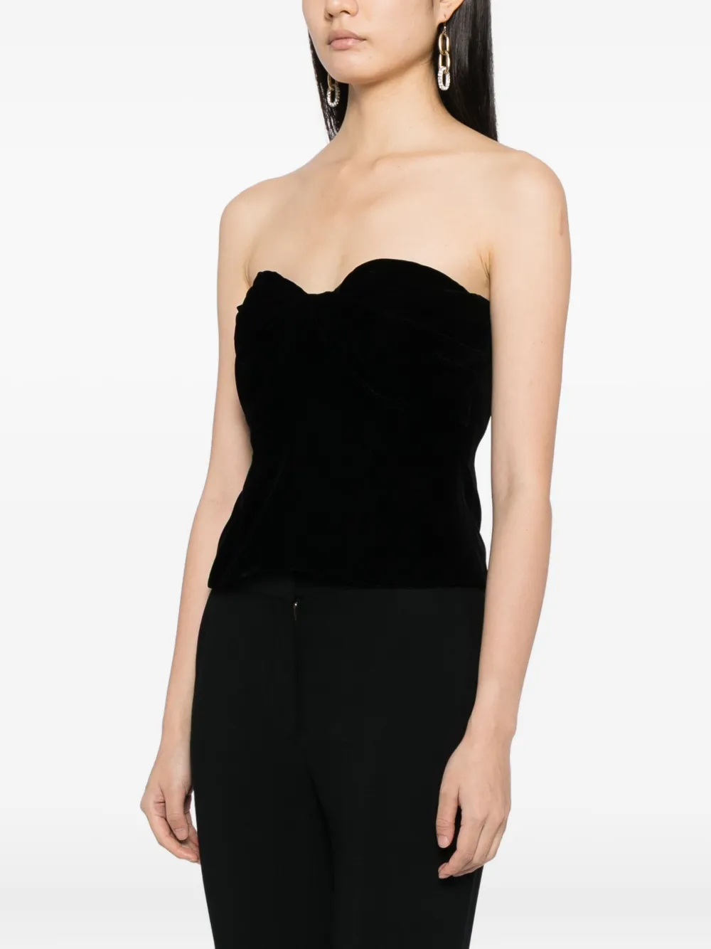 TOM FORD Strapless top Zwart