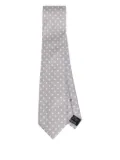 TOM FORD polka dot tie - Grey