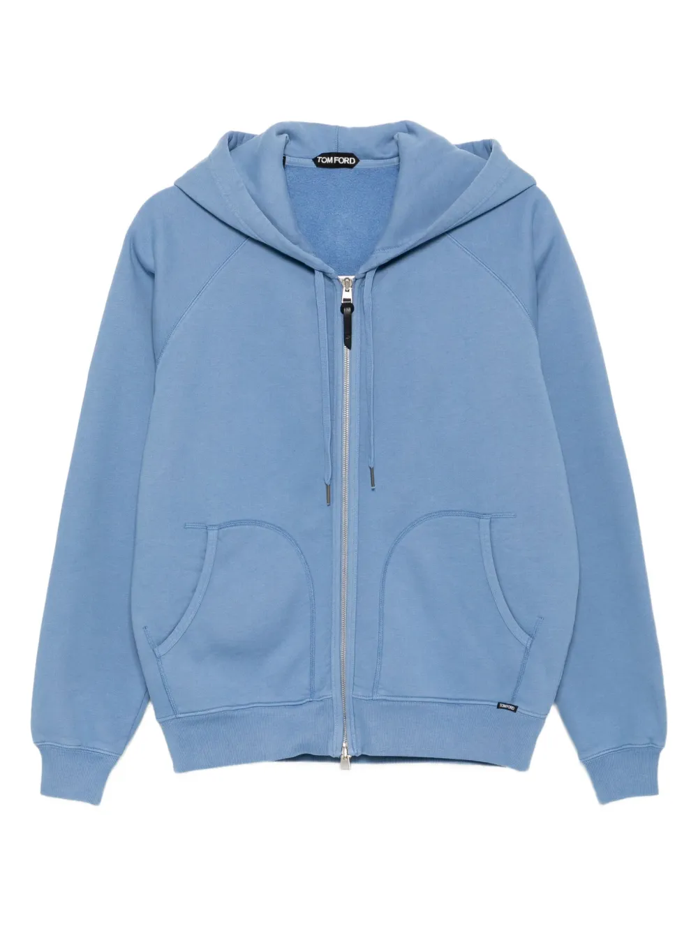 TOM FORD Sweater met capuchon en rits Blauw